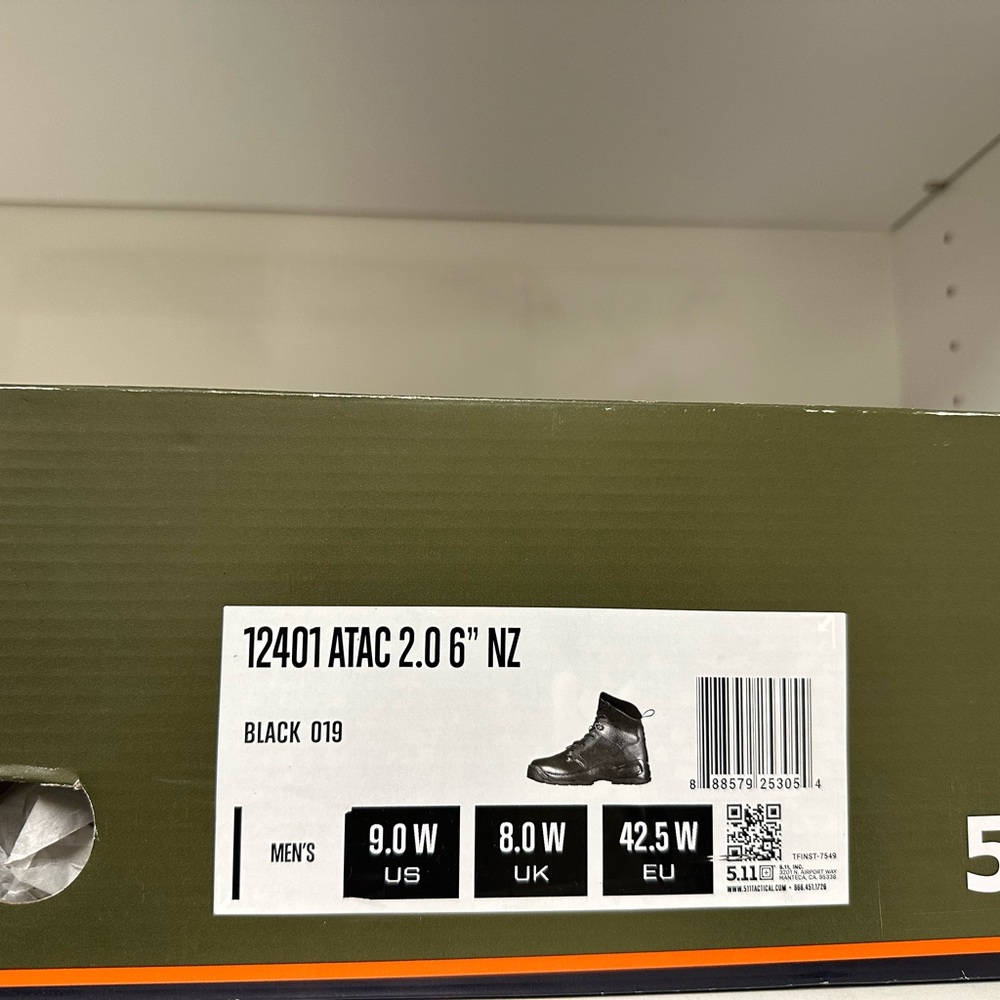 5.11 Tactical Men's ATAC 2.0 6" Boots - Black